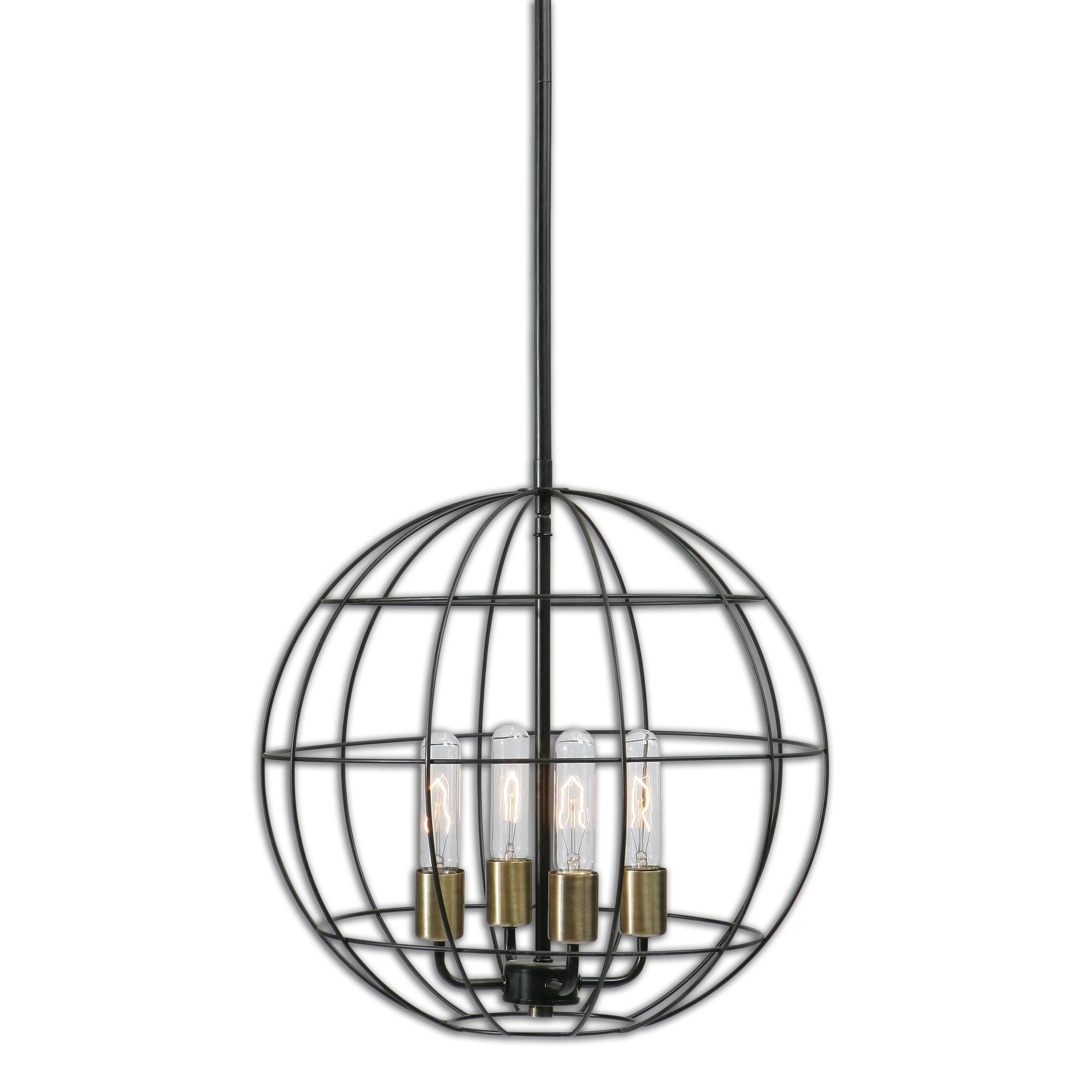 Palla 4 light Distressed Bronze Pendant