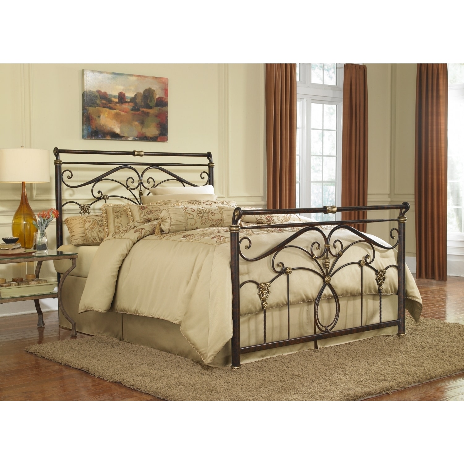 Fashion Bed Group Lucinda King size Bed Brown Size King