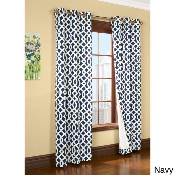 Shop Trellis Printed Thermal Insulated Curtain Panel Free