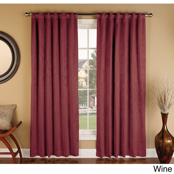 Shop Amy Faux Suede Blackout Curtain Panel Pair - Free Shipping On