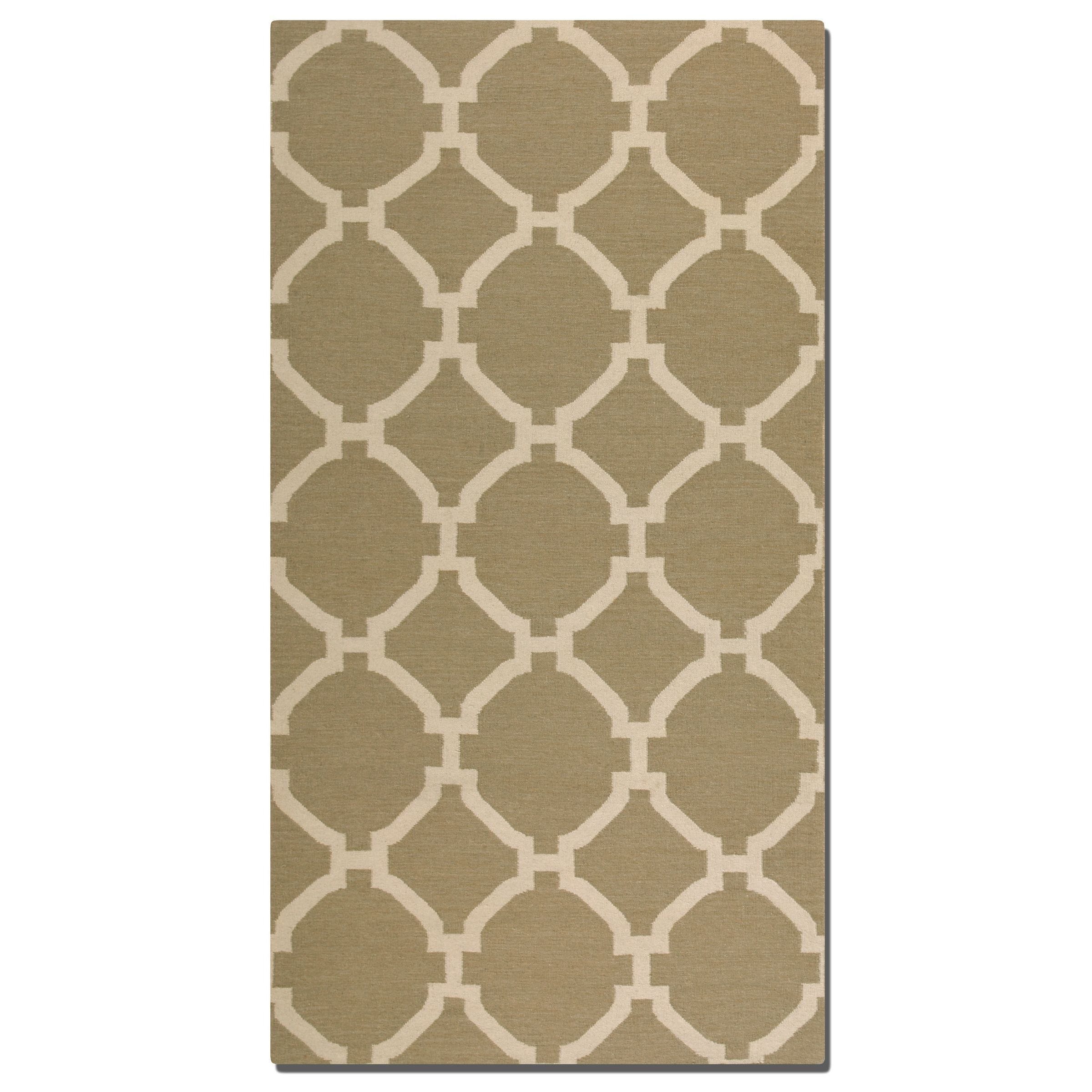 Bermuda Khaki Wool Rug (5 X 8)