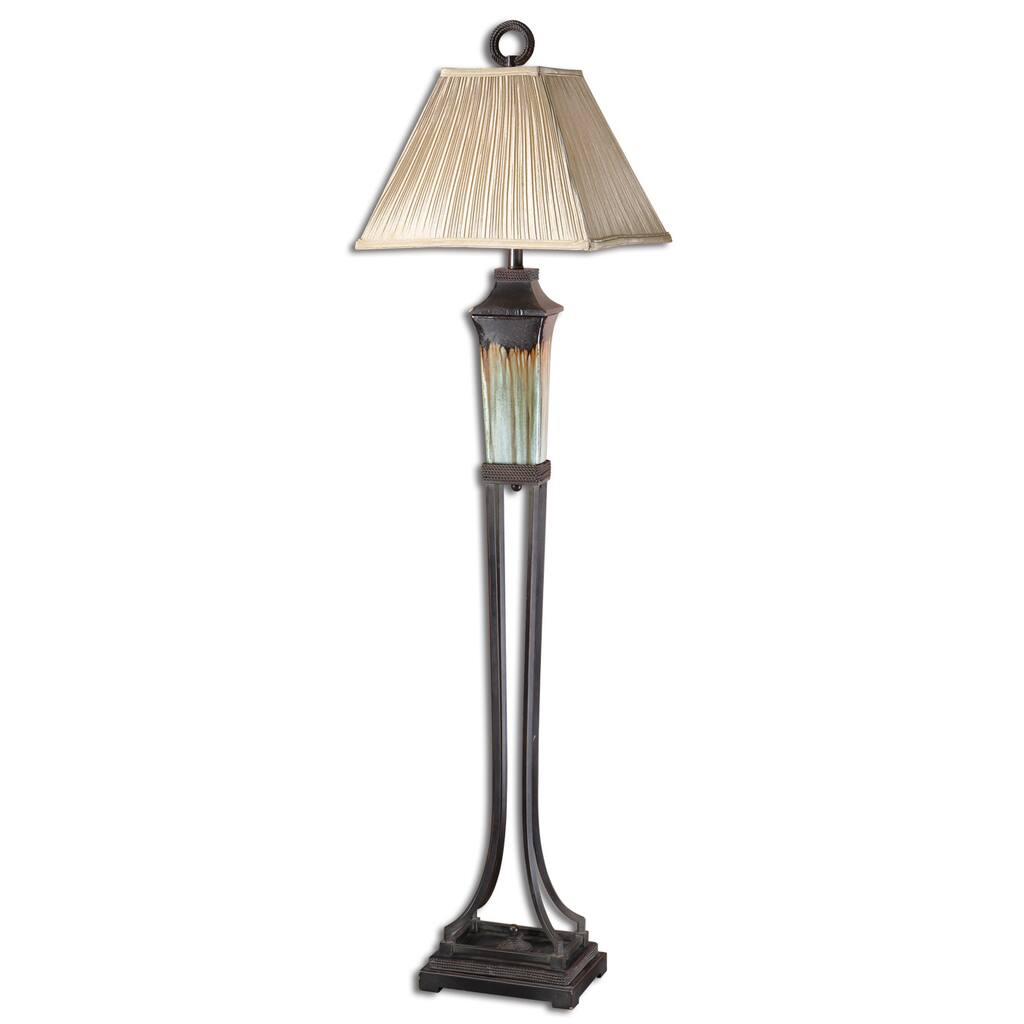 Uttermost Olinda Light Green Ceramic Floor Lamp