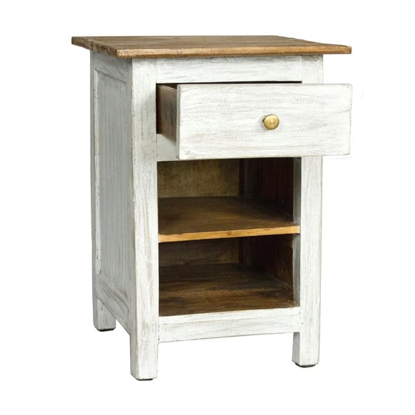 Shop Antique Revival Lyon Rustic Nightstand Overstock 9092347