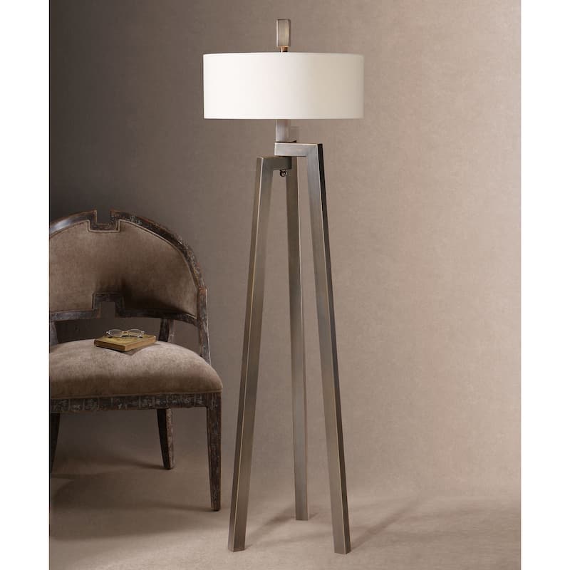 Uttermost Mondovi Metal Fabric Floor Lamp