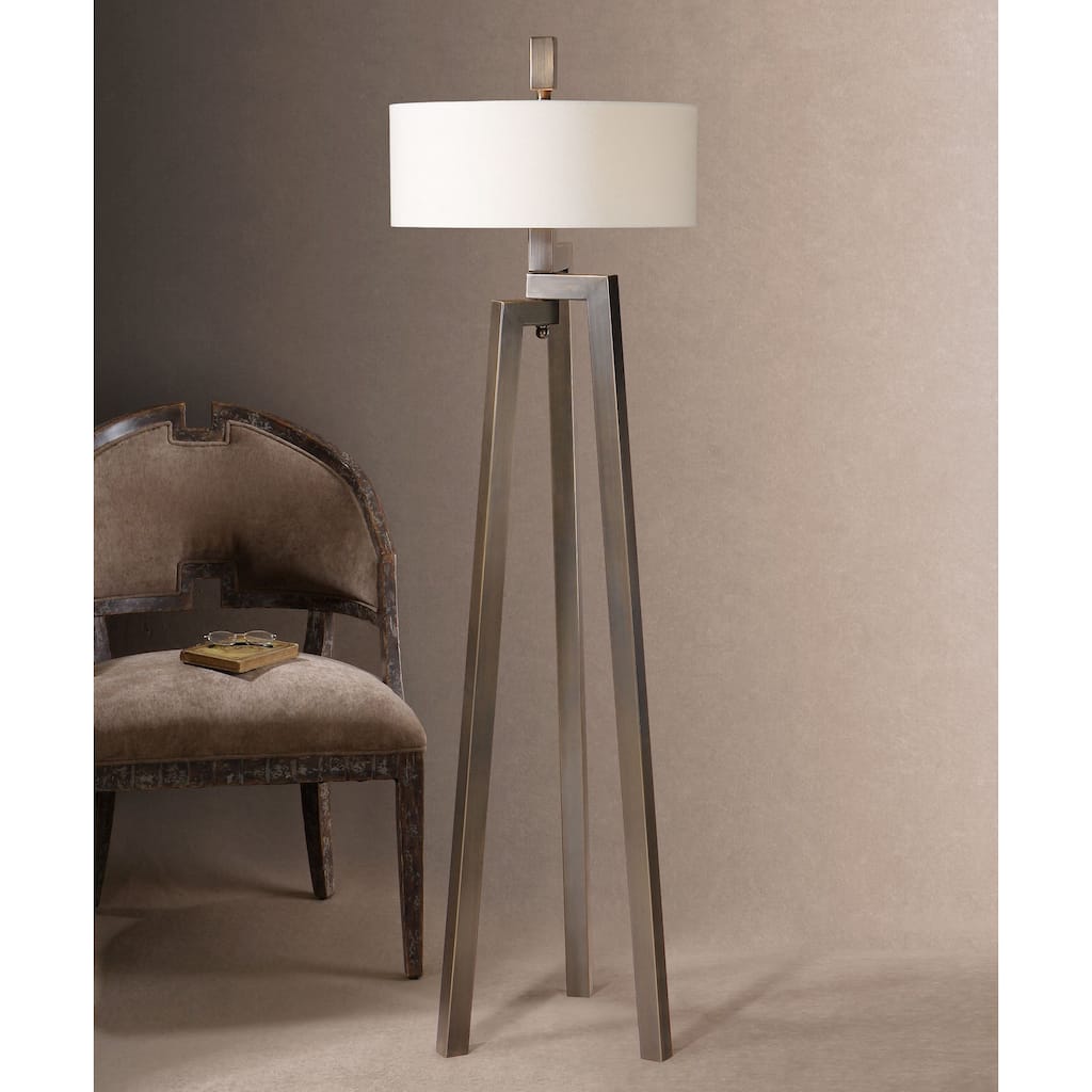 Uttermost Mondovi Metal Fabric Floor Lamp