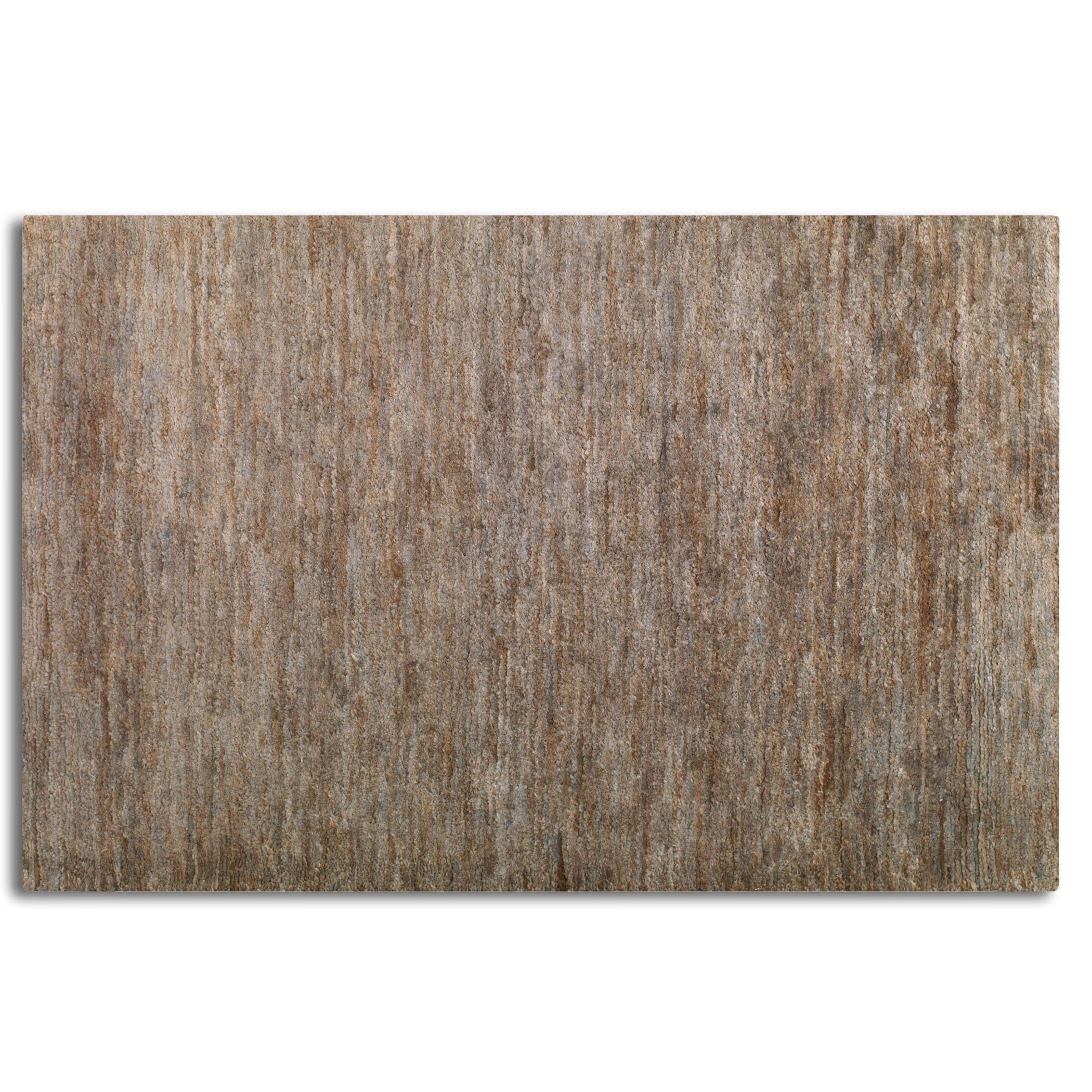 Mounia Rust Blue Hemp Rug (8 X 10)