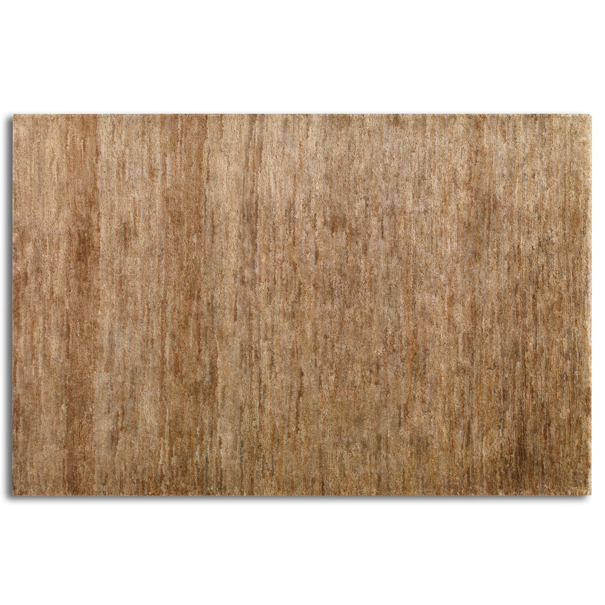 Mounia Rust Brown Hemp Rug (8 X 10)