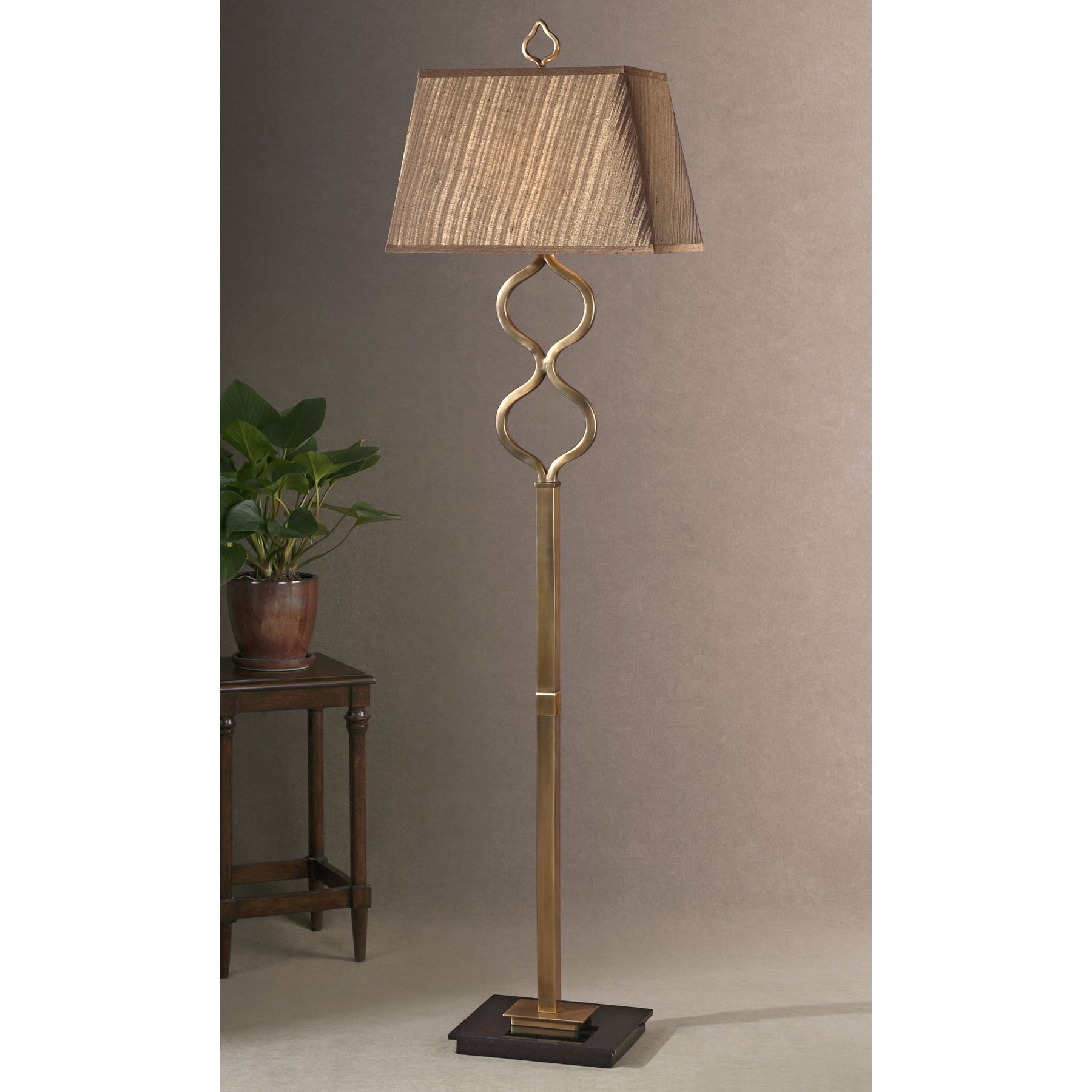 Jareth Floor Metal And Wood Floor Lamp