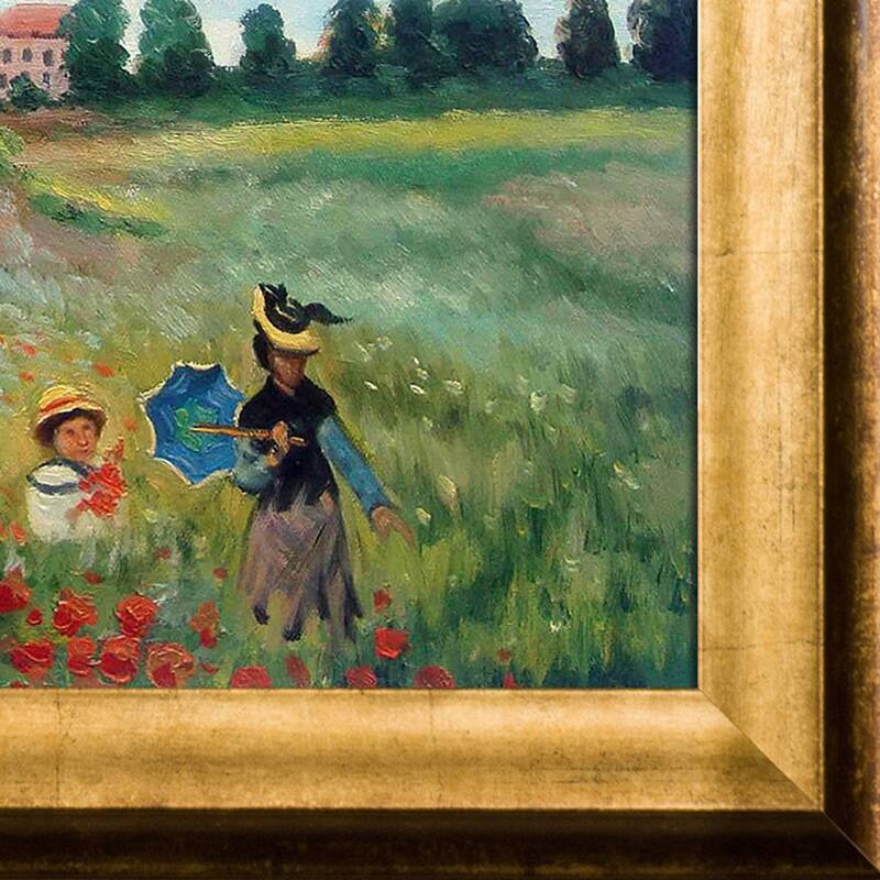 La Pastiche Claude Monet 'poppy Field In Argenteuil Oil Painting' Hand 