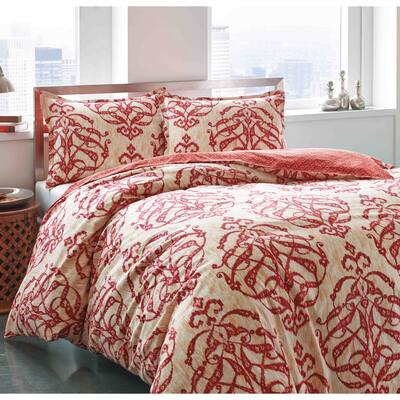 City Scene Imperial Medallion Cotton 3-piece Duvet Cover Set