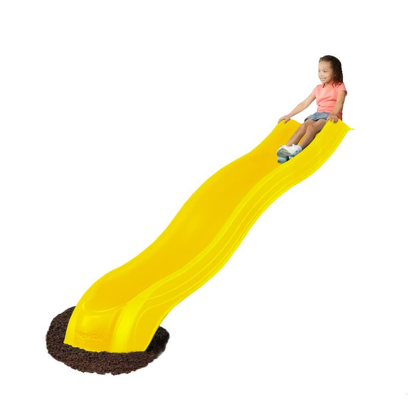 Swing-N-Slide Yellow Alpine Wave Slide - Mounts to 4'6" x 5' Platforms - 103" L x 26" W x 10" H