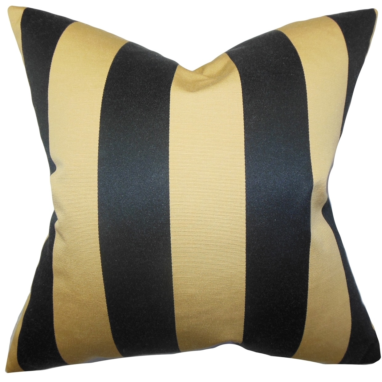 The Pillow Collection Naoko Stripes Pillow Gold Black