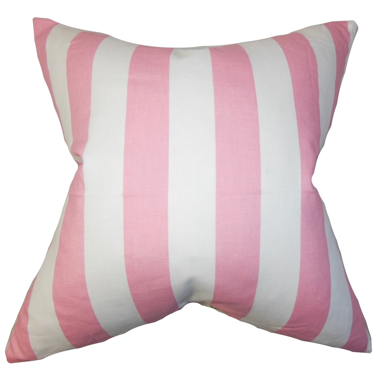 pink stripe pillow