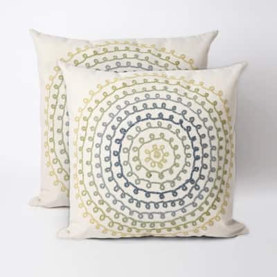 Concentric Circles 20-inch Throw Pillow (Set of 2)