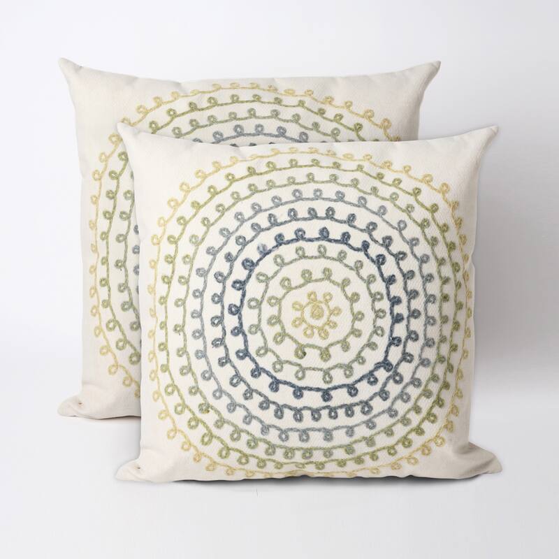 Concentric Circles 20-inch Throw Pillow (Set of 2)