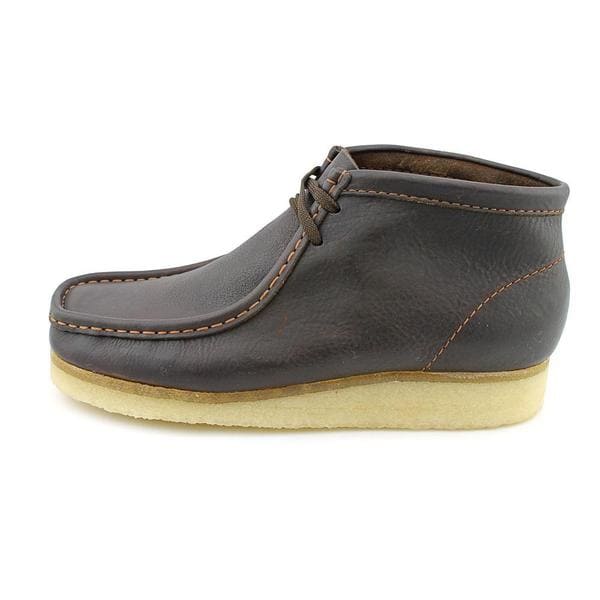 clarks wallabee boot brown oily leather