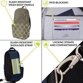 travelon rfid sling backpack