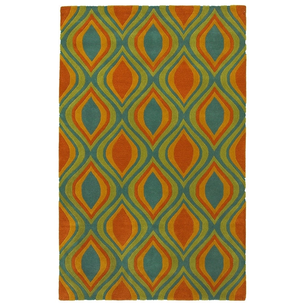 Lnr Home Vibrance Abstract Blue Area Rug (8 X 10)