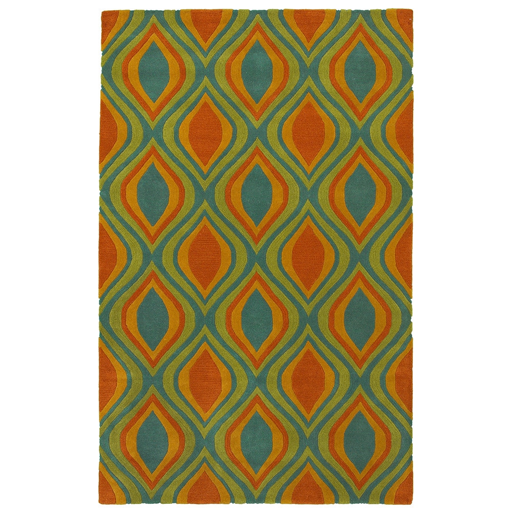 Lrhome Vibrance Abstract Blue Area Rug (5 X 79)