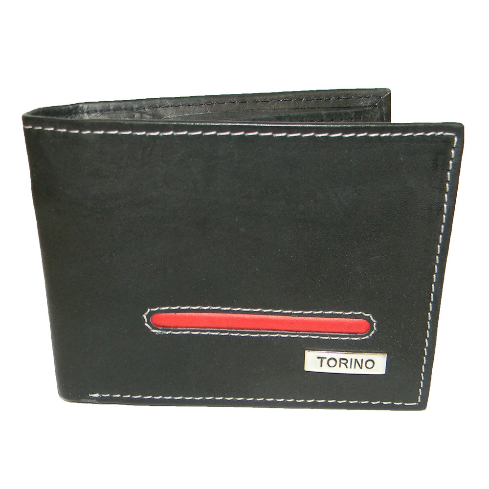 Torino Cowhide Leather Vertical Flap Bi fold Wallet