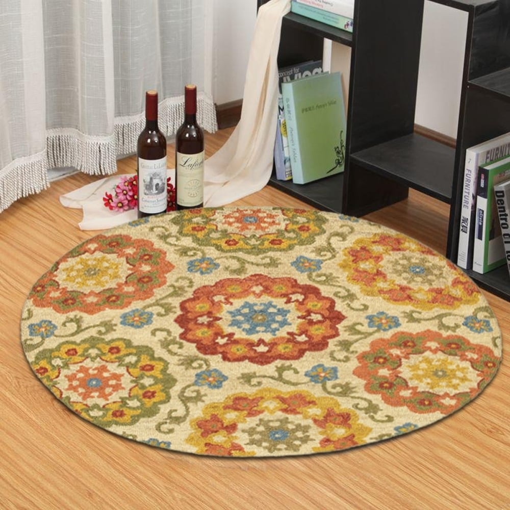 Dazzle Ivory Area Rug (6 Round)