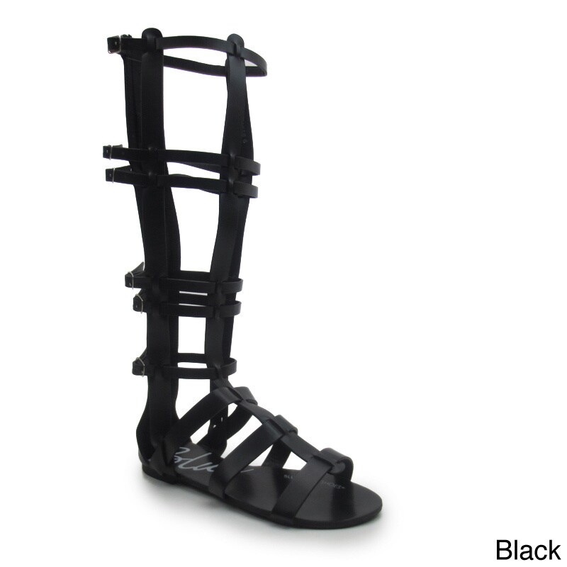 tall white gladiator sandals