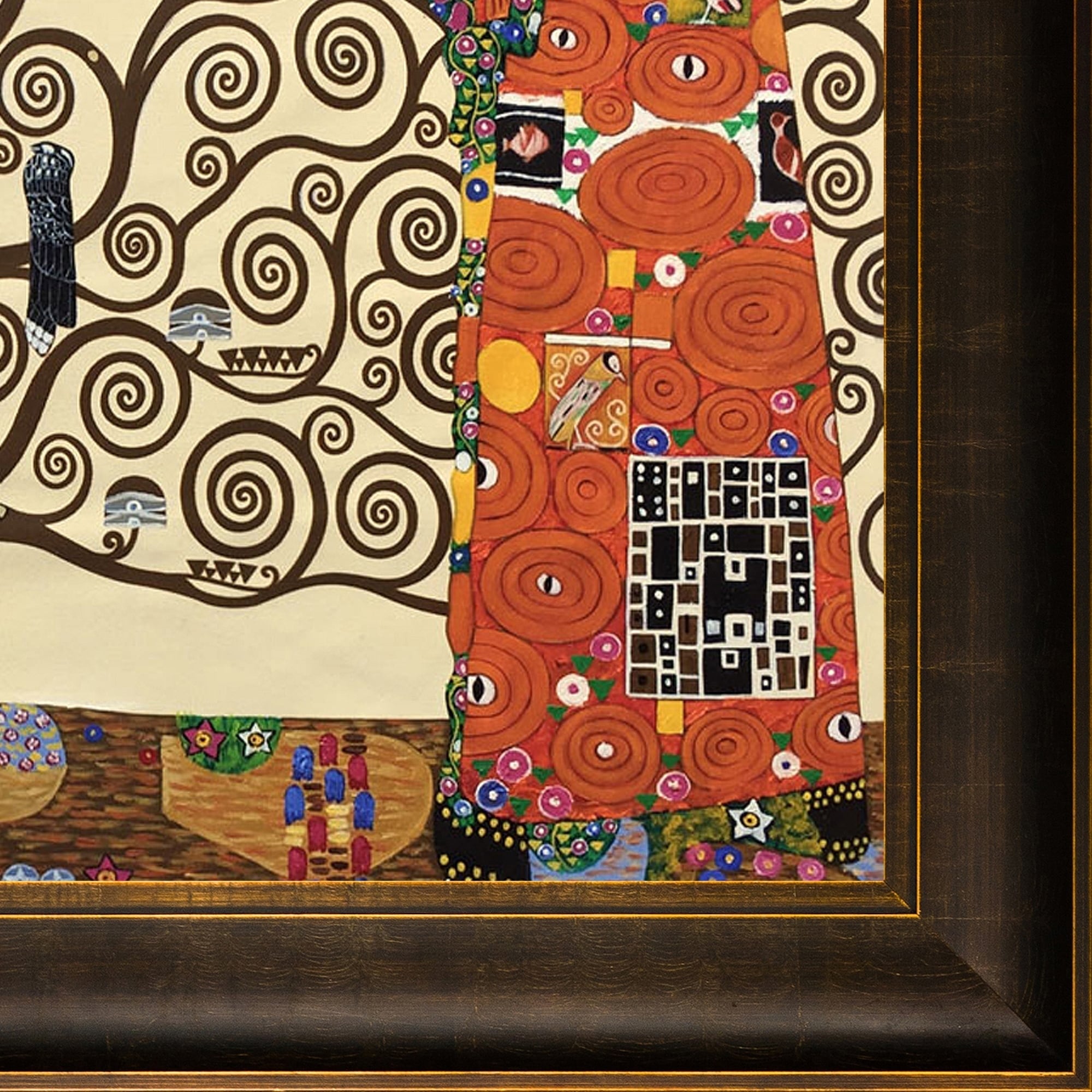 La Pastiche Klimt 'The Tree Of Life, Stoclet Frieze' Hand Painted Oil ...