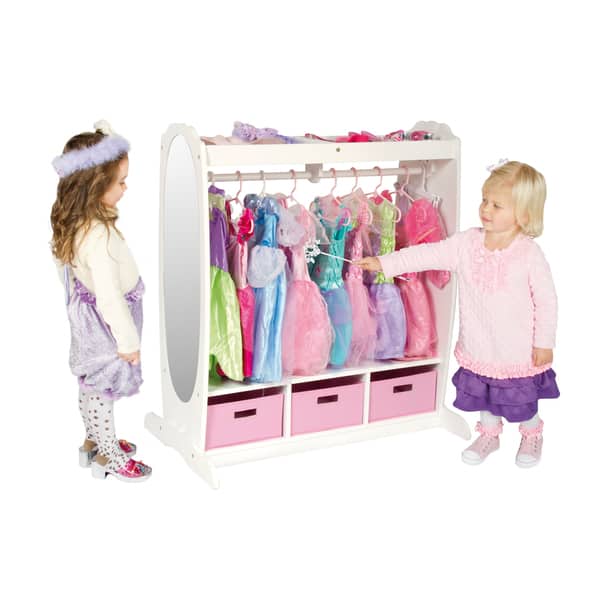 slide 2 of 4, Guidecraft Dress Up Storage Center in White