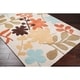 Teal and brown area rugs