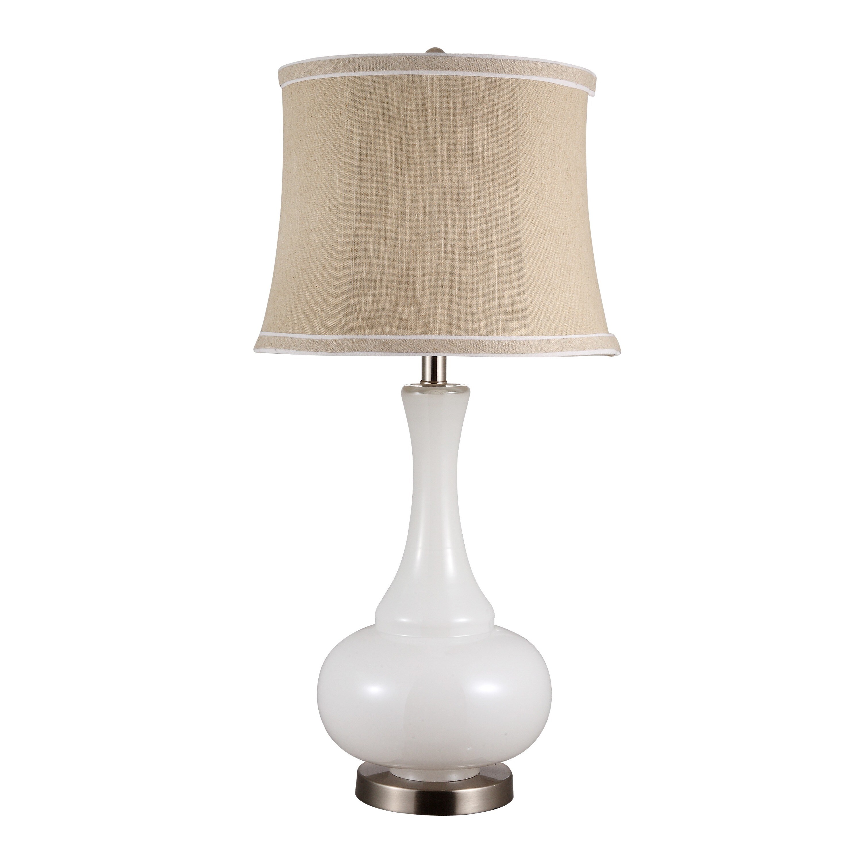glass lamp white shade