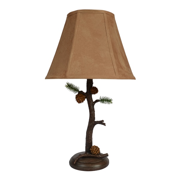 Somette Empire Tree Branch Base Faux Suede Table Lamp Free Somette Empire Tree Branch Base Faux Suede Table Lamp Free Shipping Today 9097102