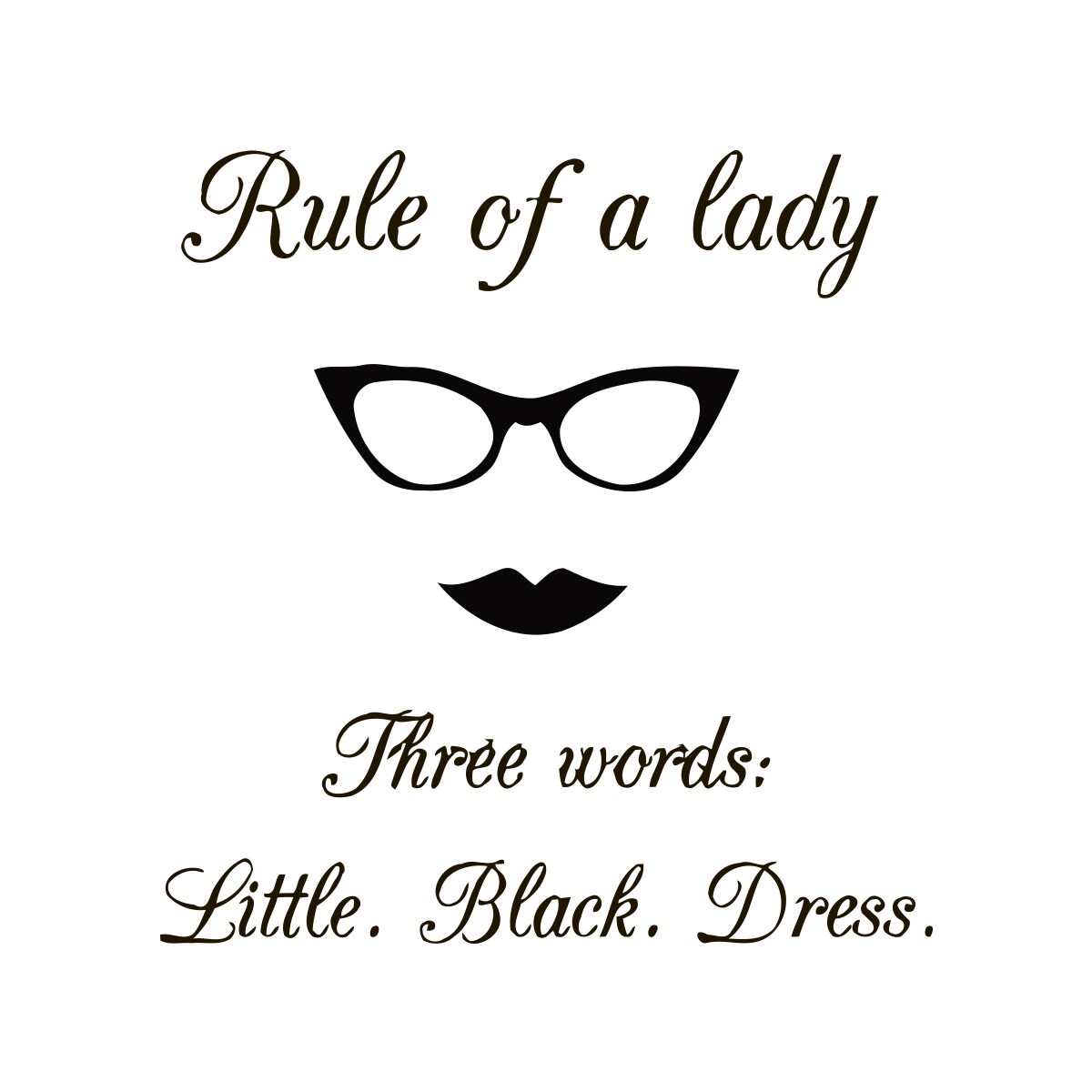 Little Black Dress Quote Vinyl Wall Art - Bed Bath & Beyond - 9098325 Little Black Dress Quote Vinyl Wall Art - Bed Bath & Beyond - 9098325