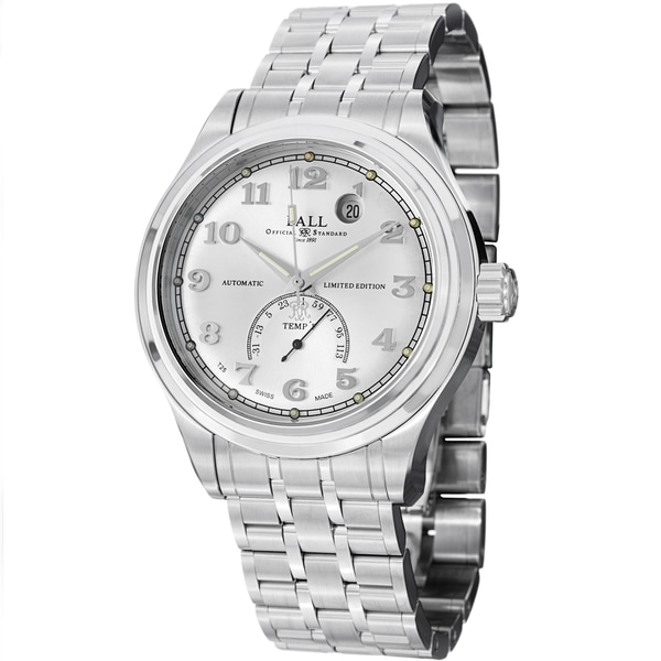 Ball Mens NT1050D SJ SLF Trainmaster Fahrenheit Silver Dial