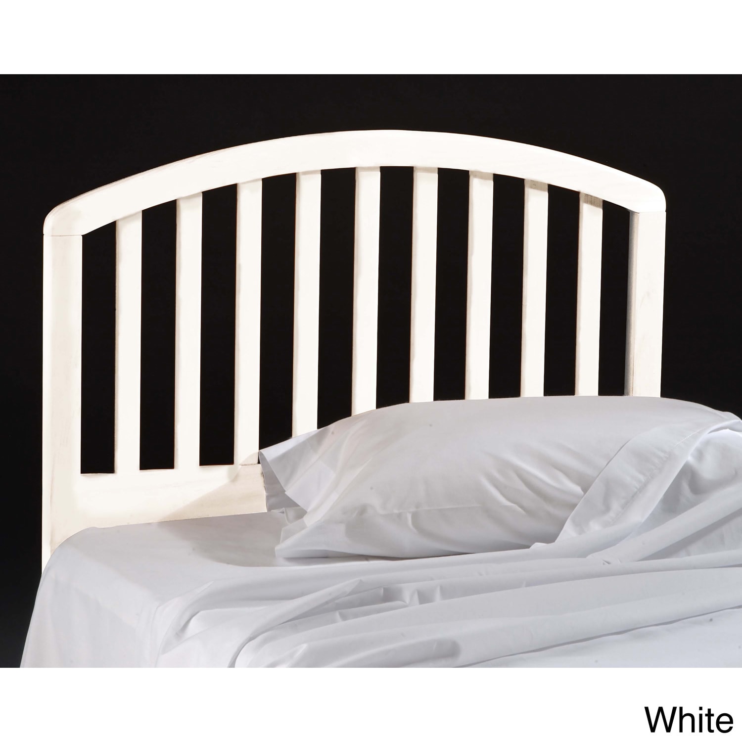 Hillsdale Carolina Bolt on Headboard White Size Twin