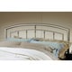 preview thumbnail 1 of 1, Hillsdale Claudia Metal Headboard, Matte Nickel King