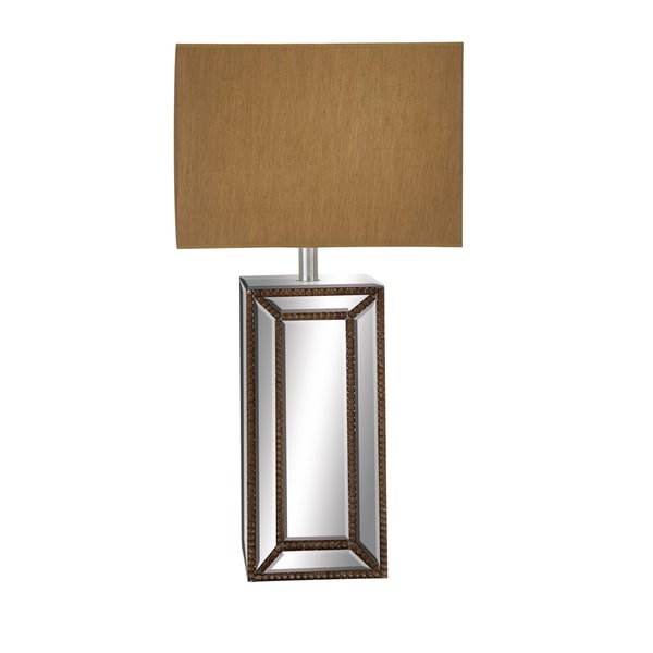 cara faceted mirror table lamp