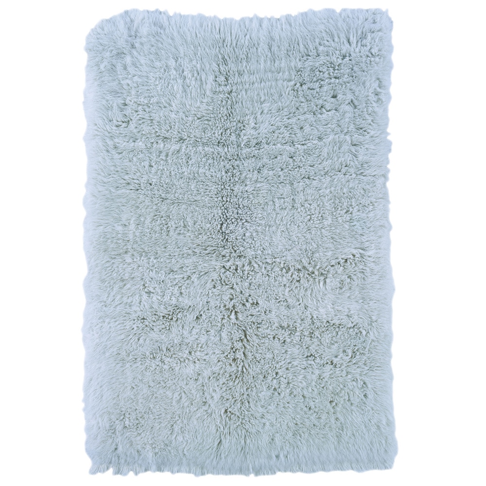 Flokati Heavy Pastel Blue Rug (5 X 8)