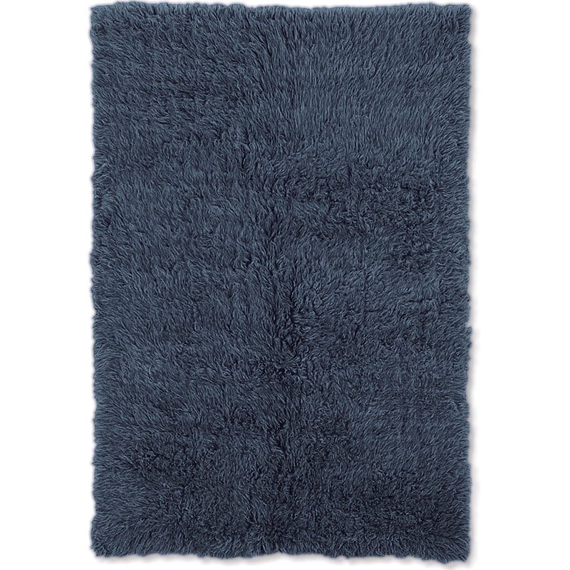 Flokati Heavy Denim Blue Rug (2 X 5)