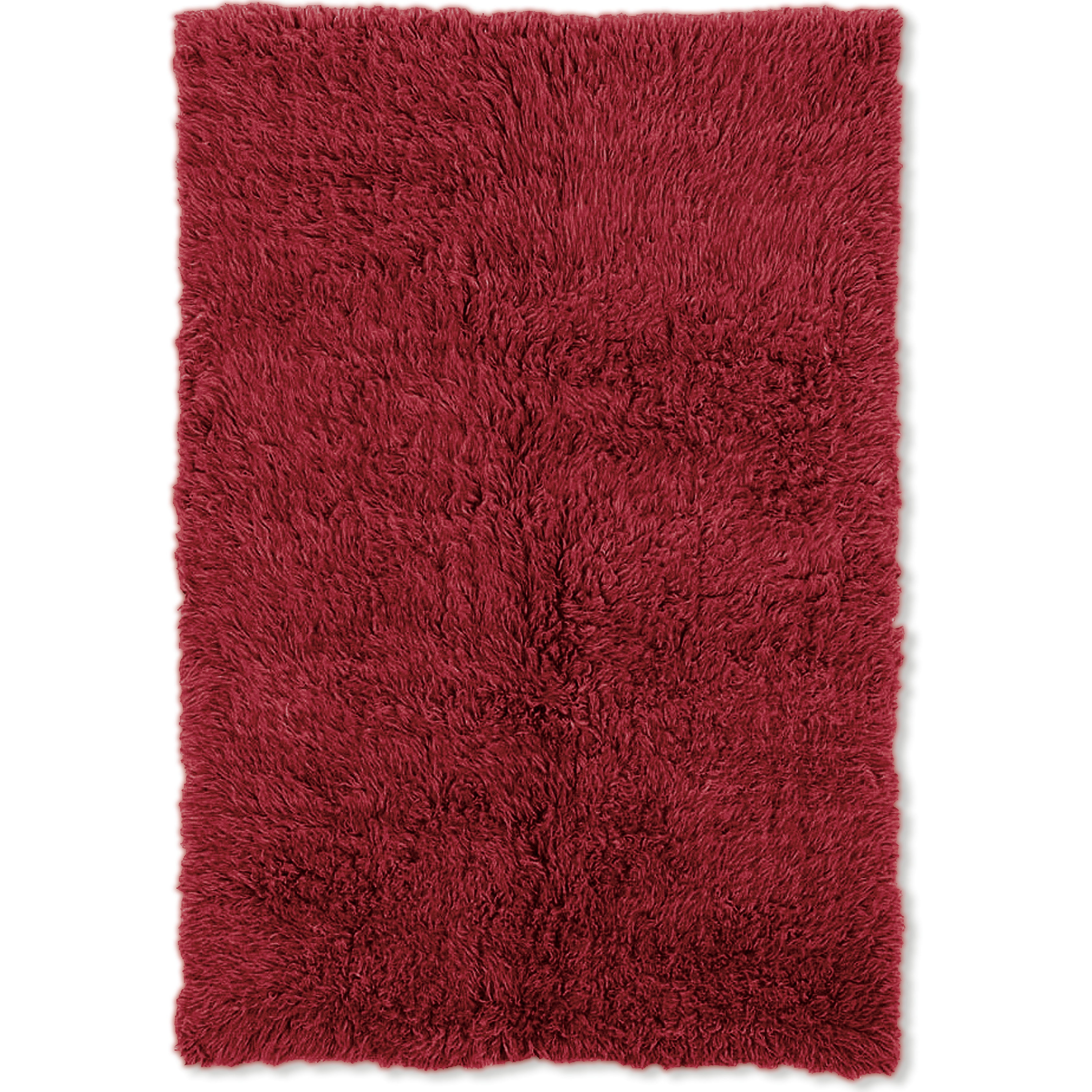 Flokati Heavy Red Rug (2 X 5)