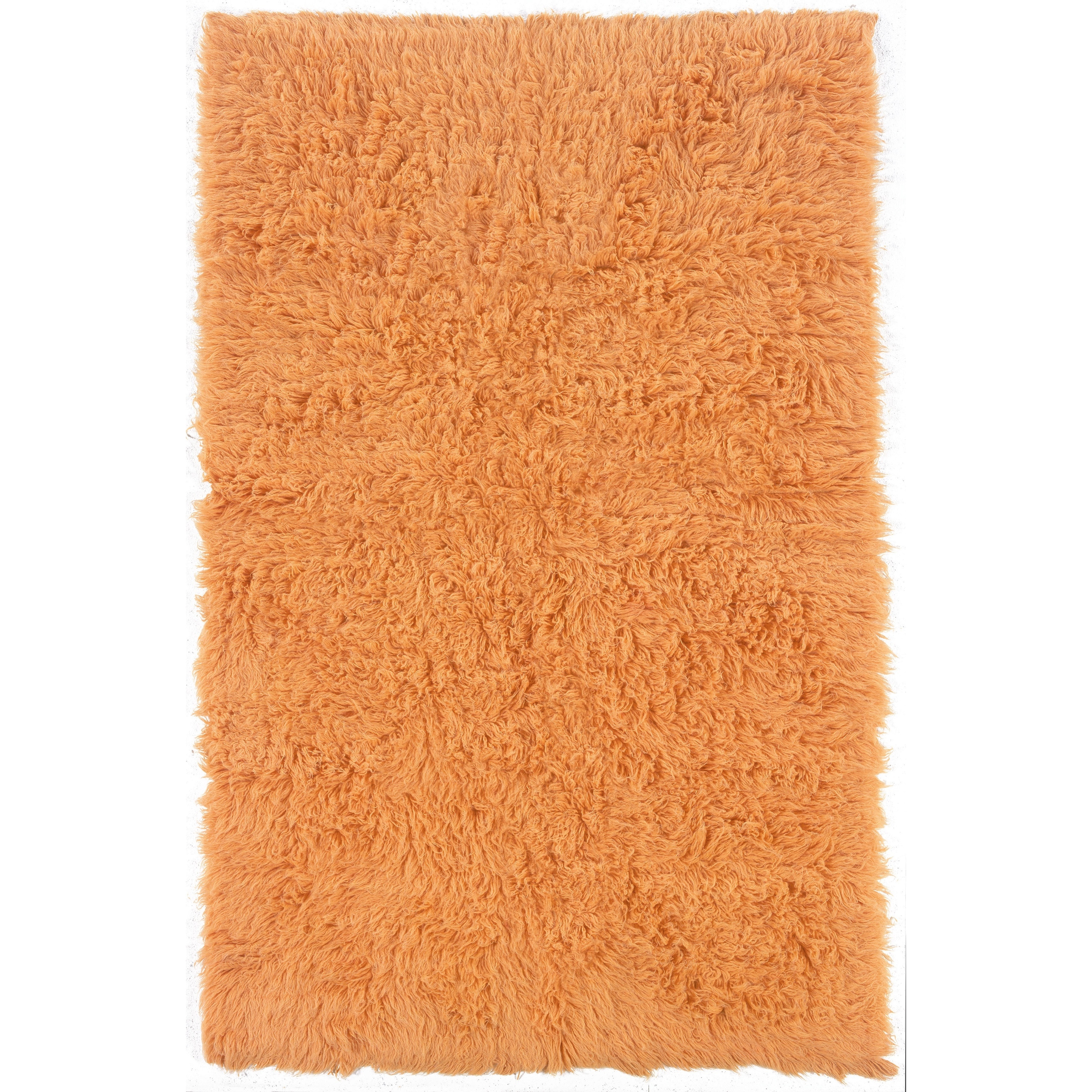 Flokati Heavy Pumpkin Rug (2 X 5)