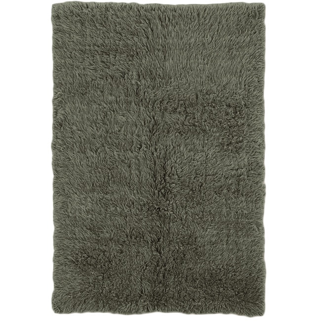 Flokati Heavy Olive Rug (4 X 6)