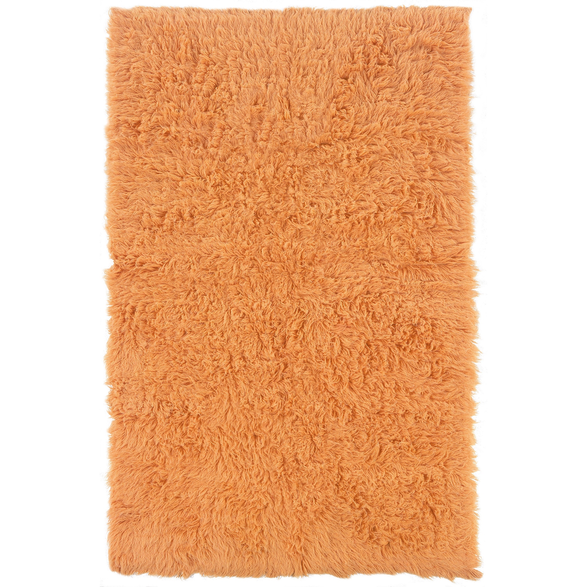 Flokati Heavy Pumpkin Rug (4 X 6)