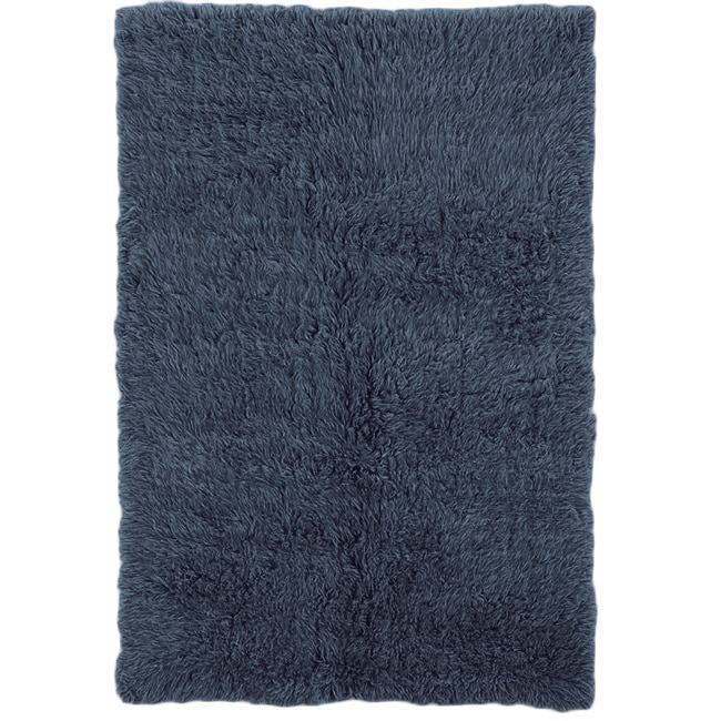 Flokati Heavy Denim Blue Rug (4 X 6)