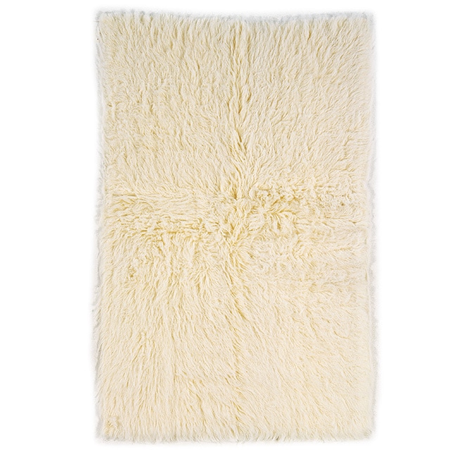 Flokati Heavy Natural Rug (4 X 6)