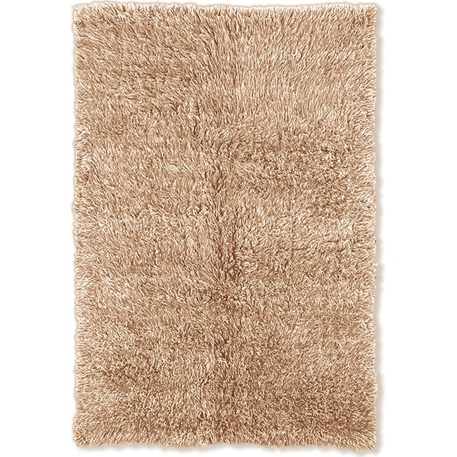 Flokati Heavy Tan Rug (4 X 6)