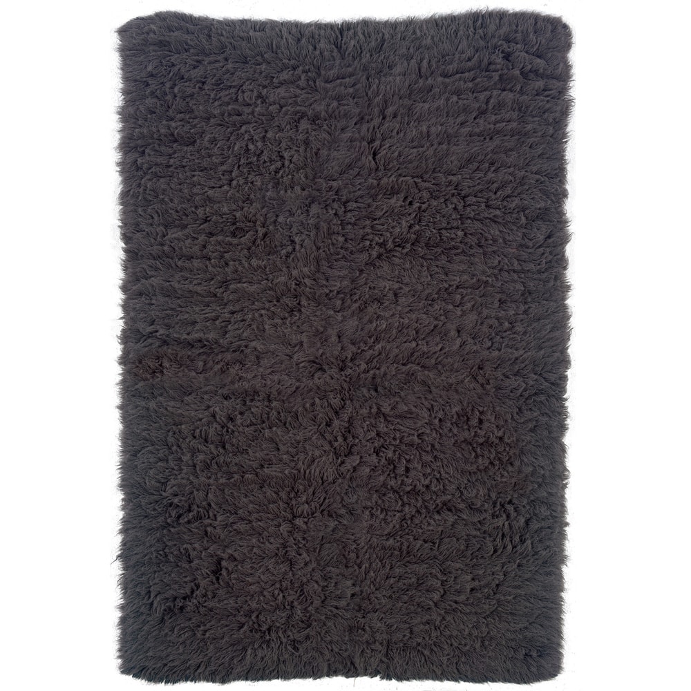 Linon Flokati Wool Thick Area Rug
