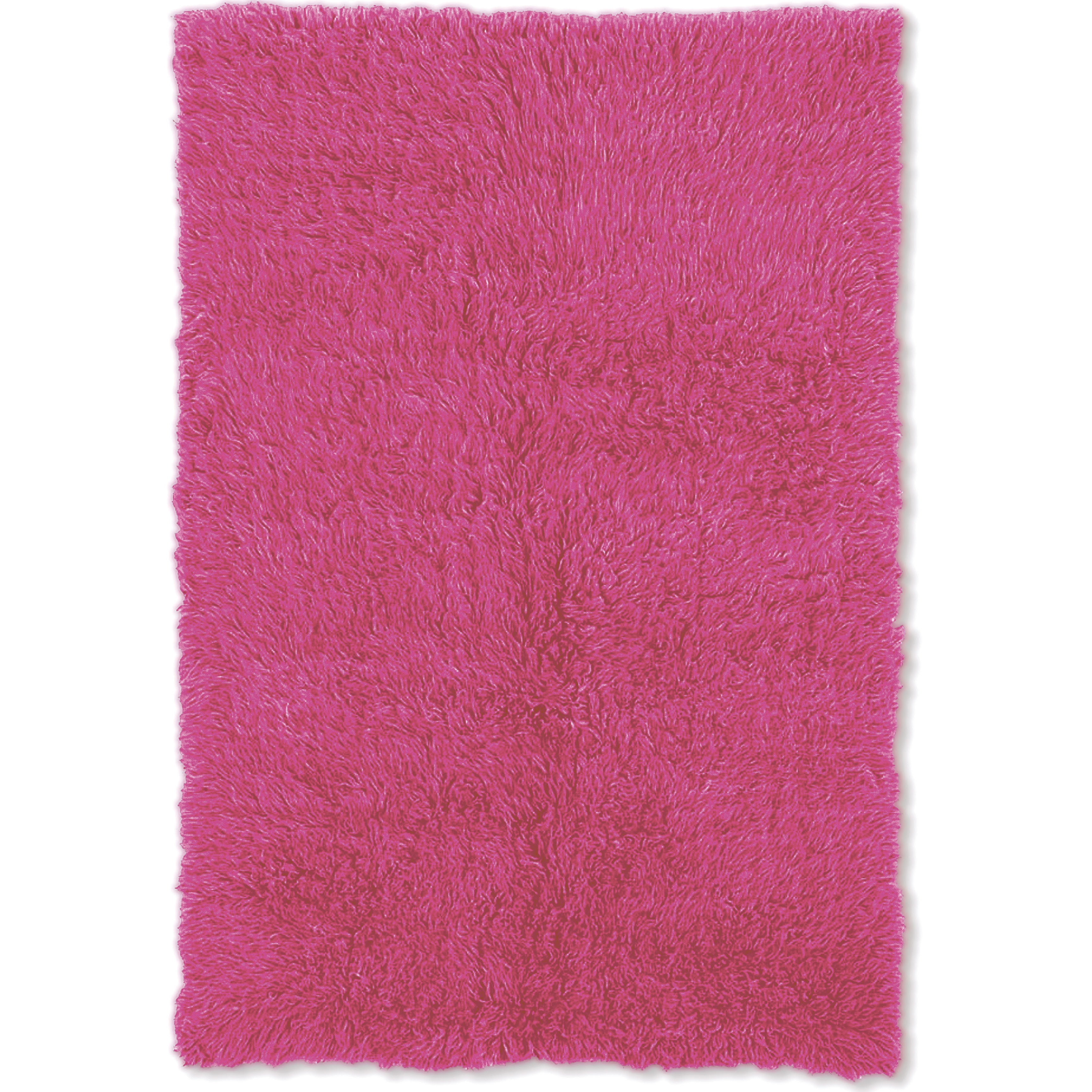 Flokati Heavy Fuschia Rug (8 X 10)