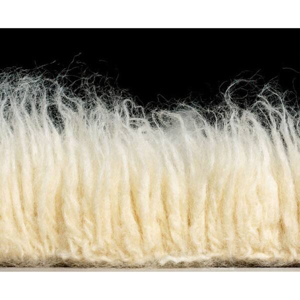 Linon Flokati Super Heavy Natural Rug (3' x 5') - 3' x 5'