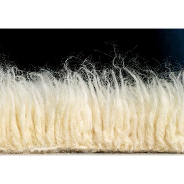 Linon Flokati Super Heavy Natural Rug (4' x 6') - 4' x 6'