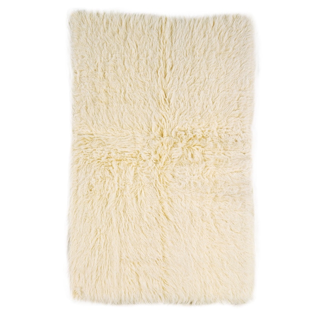 Flokati Super Heavy Natural Rug (4 X 6)